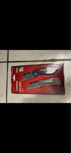 Husky 2-Pack Folding Utility Knives