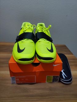 Nike Romaleos 3 Weight Lifting Shoes Volt Black 852933-700 Men's Size 15 New