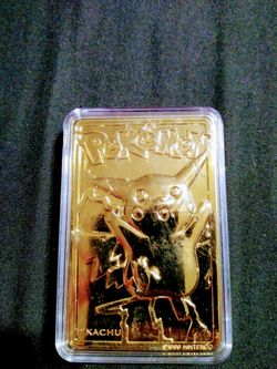 Pokemon pikachu #25 gold Nintendo card