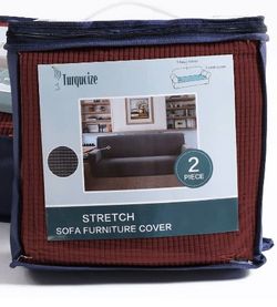 Turquoize Stretch Sofa Slipcover Sofa Cover Stylish, Polyester (Burgundy, Chair)