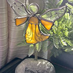 Dancing Stained Glass Angel 