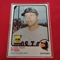 1973 Vintage Old Carlton Fisk All-star Rookie Baseball Card - Topps #193 - Perfect Condition 