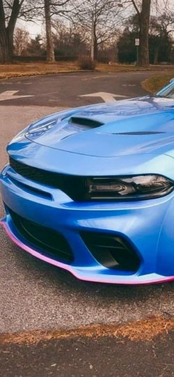 Fits 20-23 Dodge Charger Widebody OE Style Front Bumper Lip Protector ABS