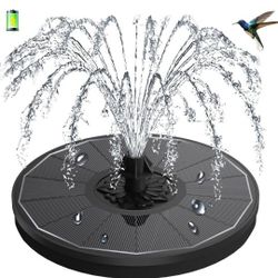 NEW 3.5W Solar Fountain For A Bird Bath or Pond.