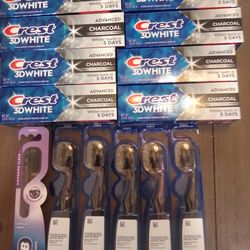 Lot Of Crest Toothpaste/ Oral b Tooth brushes