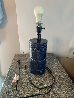 Decorative Blue Table Lamp