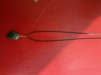 Copper Wrapped Crystal Necklace On String