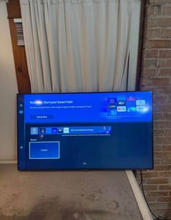 Samsung 50 inch 4K Smart TV, Apple TV.