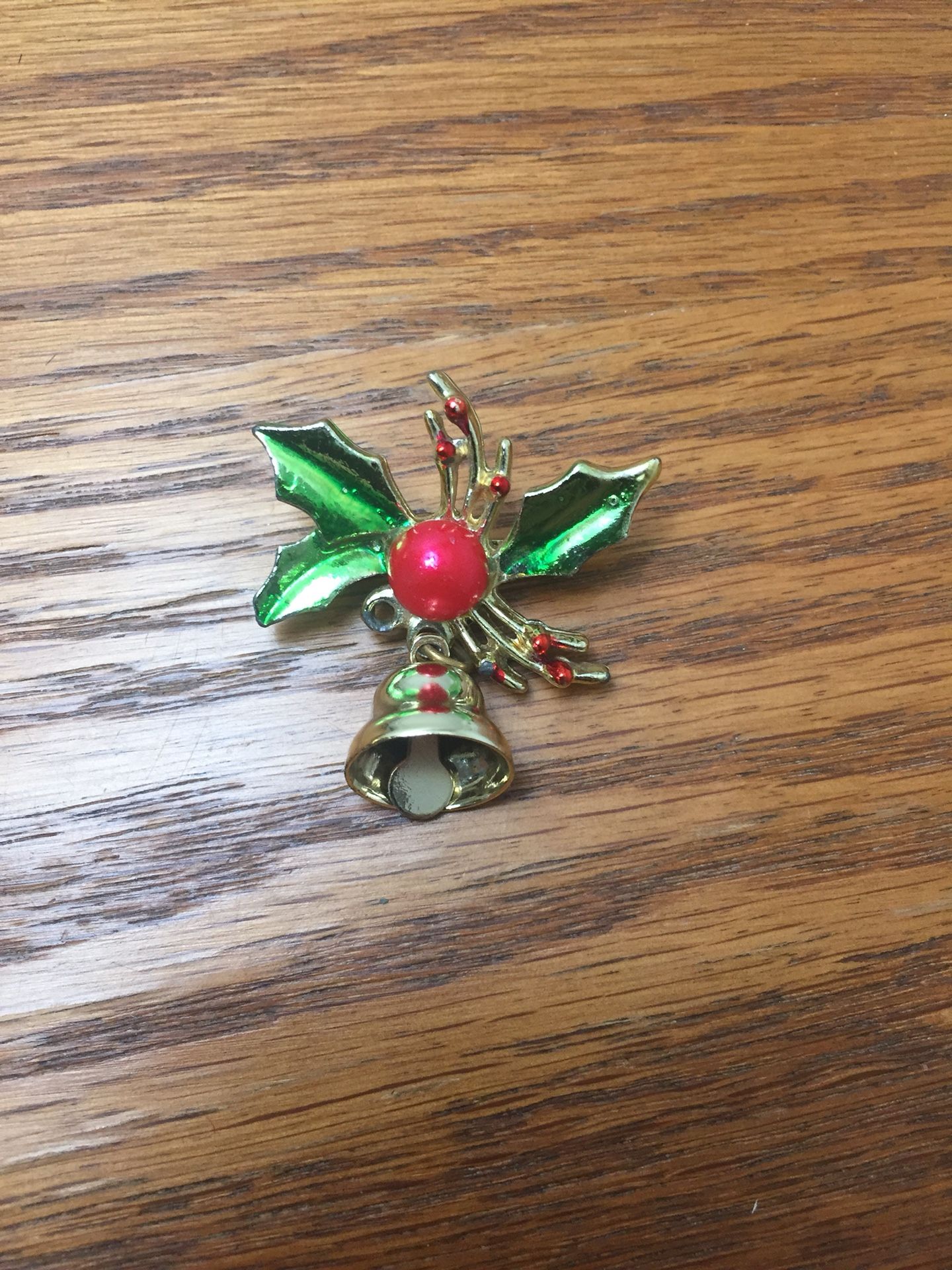 Vintage Christmas Bell Pin
