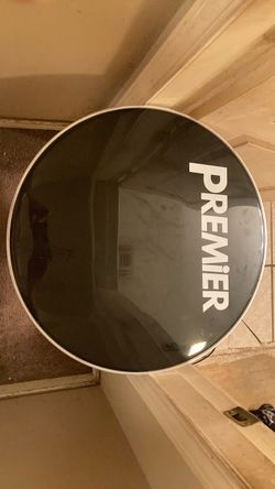 PREMIER#22”black + logo bass drum head