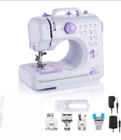 Portable 12-Stitch Sewing Machine, 42-Pc Sewing Kit for Beginners
Pink Mini Sewing Machine, 12 Stitches, 2 Speeds, Foot Pedal, Battery or Plug-In Powe