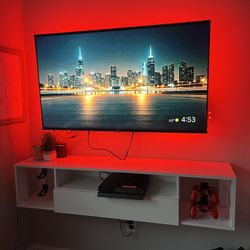 Floating TV console stand 