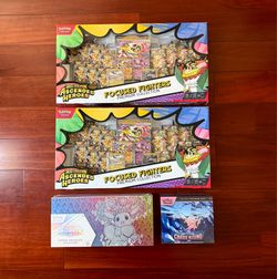 POKEMON SEALED LOT ASCENDED PRISMATIC CHAOS SPC ETB