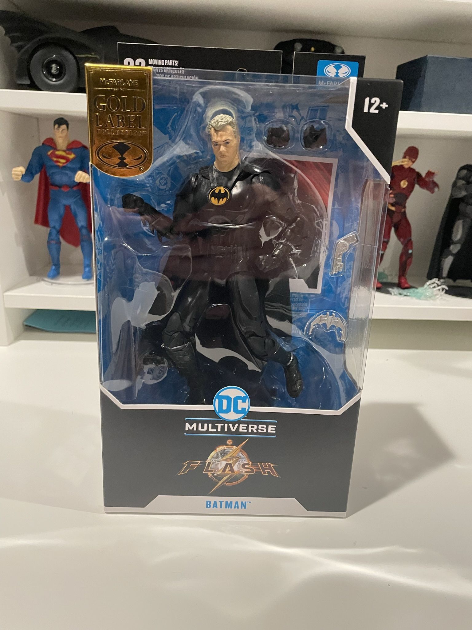 McFarlane DC Multiverse Unmasked Batman (Keaton) Gold Label
