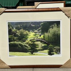 Signed And Framed Giclee of Japanese Garden