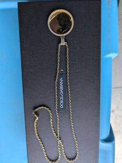 Silver rope chain with pendant