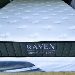 Nest Bedding Raven Queen Size Mattress Hybrid 2 Sides