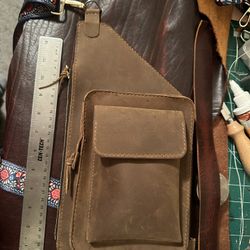 Leather Sling Bag 