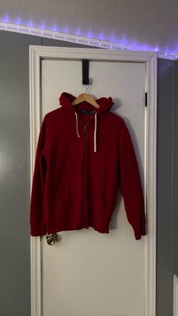 Polo Ralph Lauren Red Zip-Up Hoodie