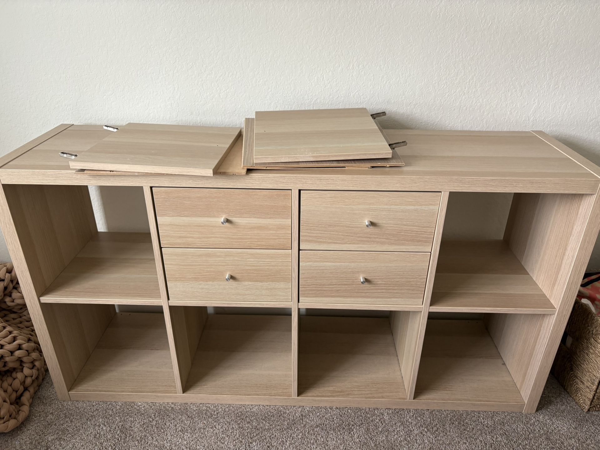 IKEA KALLAX — White stained oak effect