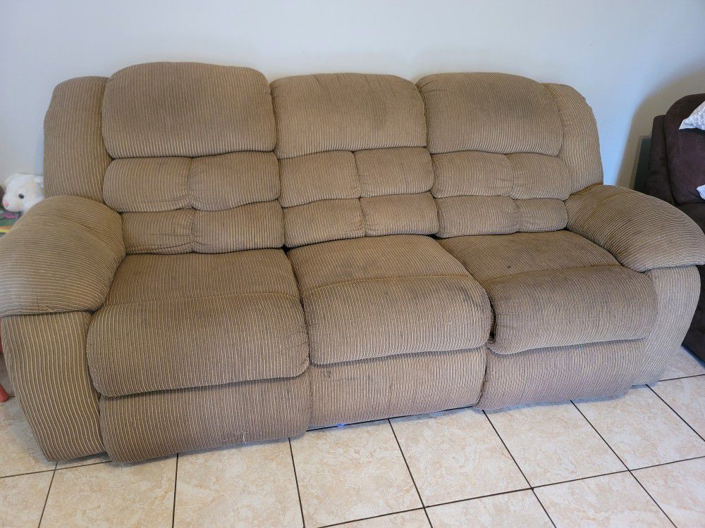 2 Recliner Couches For Sale