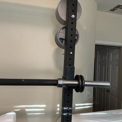 7 Foot Olympic Fat Bar With Revolving Ends 