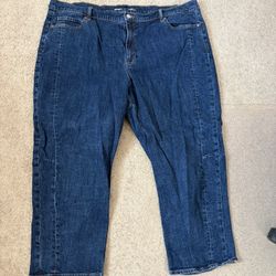 PLUS SIZE OLD NAVY BARREL JEANS - SIZE 22