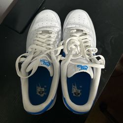 Nike Air Forces White & blue Size 11
