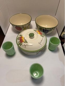 Vintage 7-Piece Farmhouse Kitchen Set International Silver & Jadeite Lot