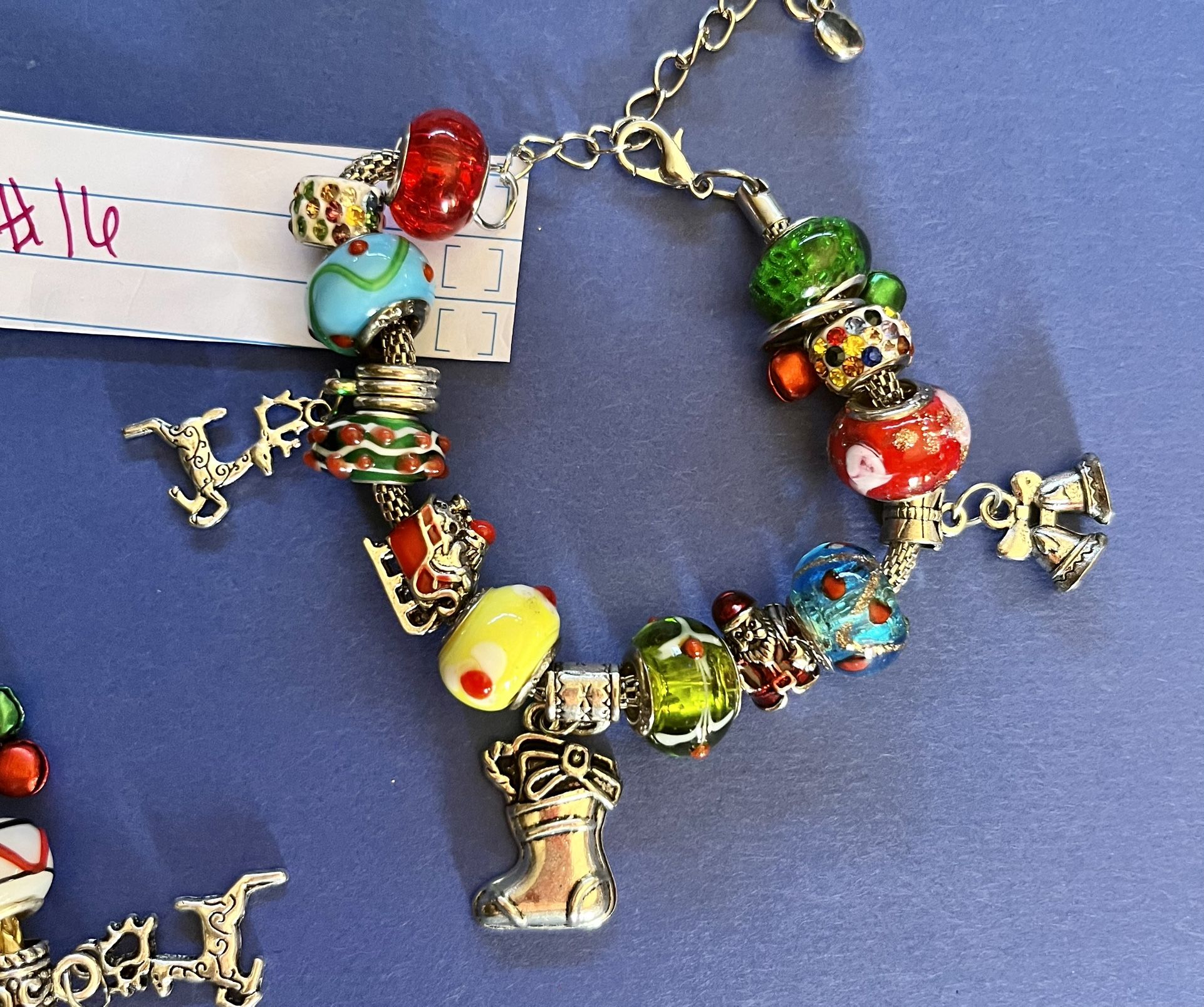 Pandora Style Christmas Charm Braclets