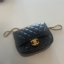 Small Leather Black Bag