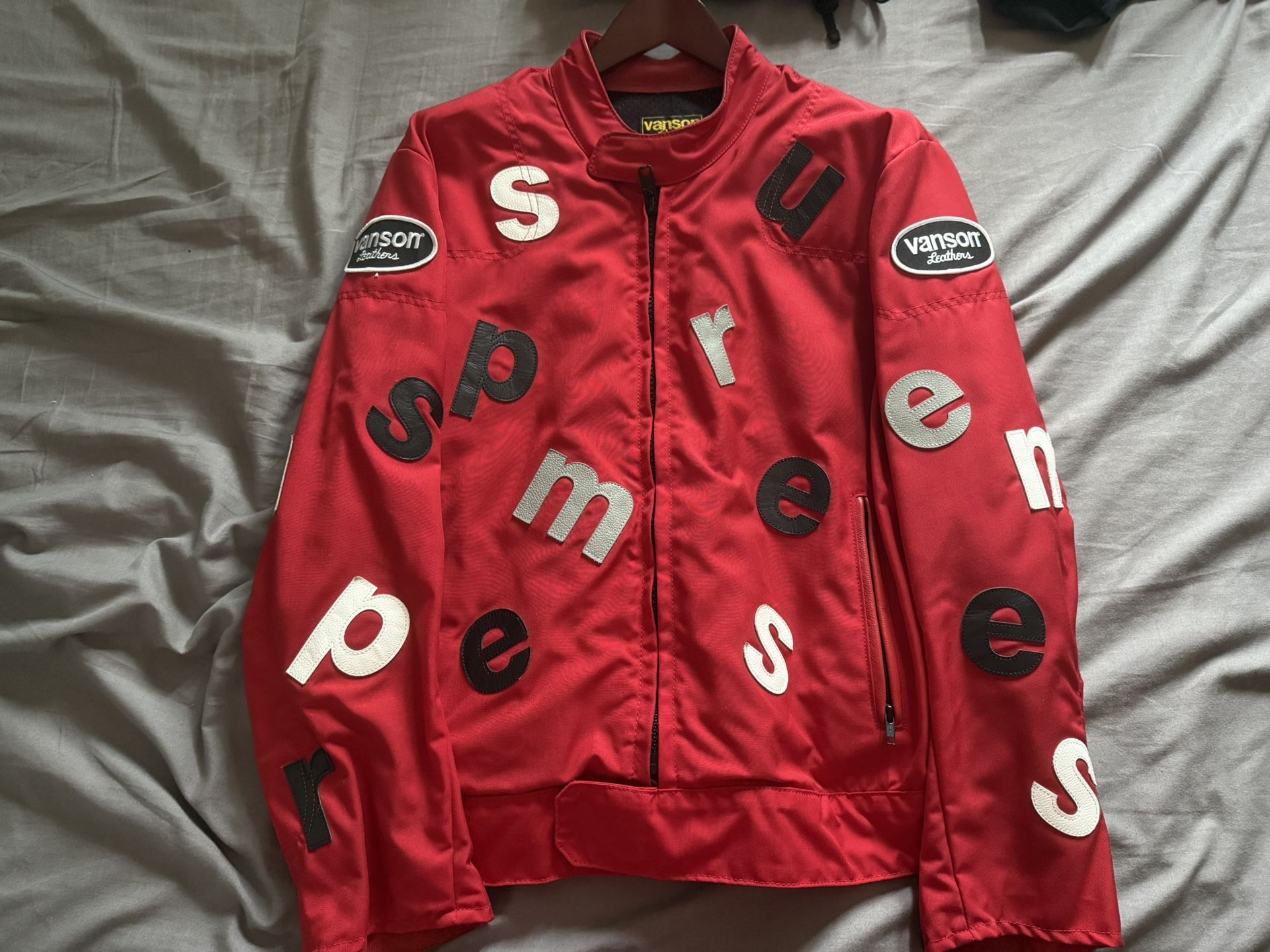 Supreme Vanson Leathers Letters Cordura Jacket
