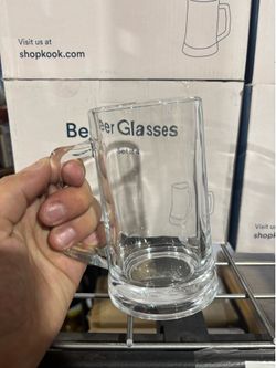 Kook Beer Glasses Set of 4 Clear 16oz