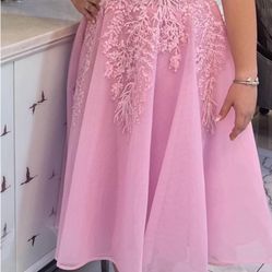 Pink Dress Size 10/12Lebanes Designer Fawzee Haddad