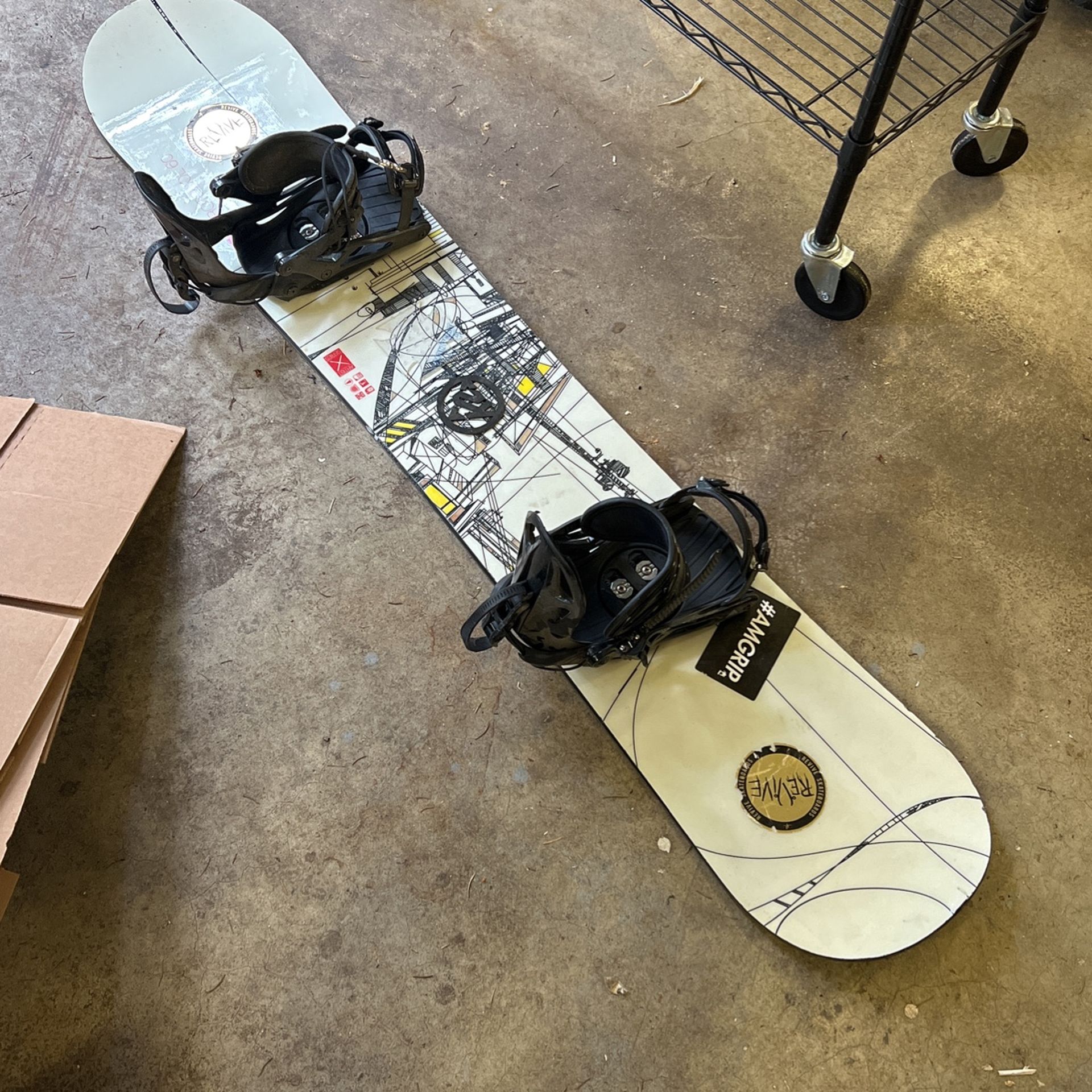 SIMS Snowboard, 162cm. K2 Bindings