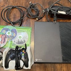 Xbox one console, controllers, cables and games. (Please read description before messaging)