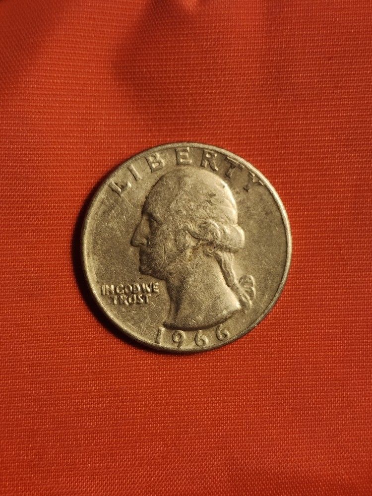 1966 Liberty Quarter NO Mint Mark