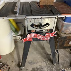 Table Saw, 9 In Craftsmen & Stand