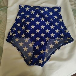 High Waisted American Flag Shorts Size L