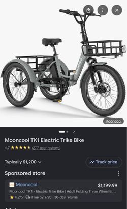 MOONCOOL TK1 Electric Trike Bike