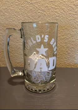 Fathers Day Glass Mugs large size! Tarrones grandes del día del Padre!