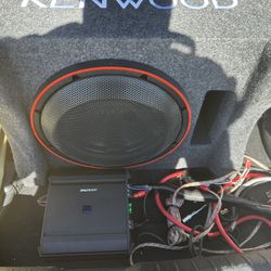 Kenwood Subwoofer & Alpine amplifier