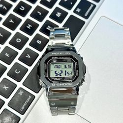 CASIO G-Shock Silver Smart Watch Full Metal GMW-B5000 Series GMWB5000GD-9