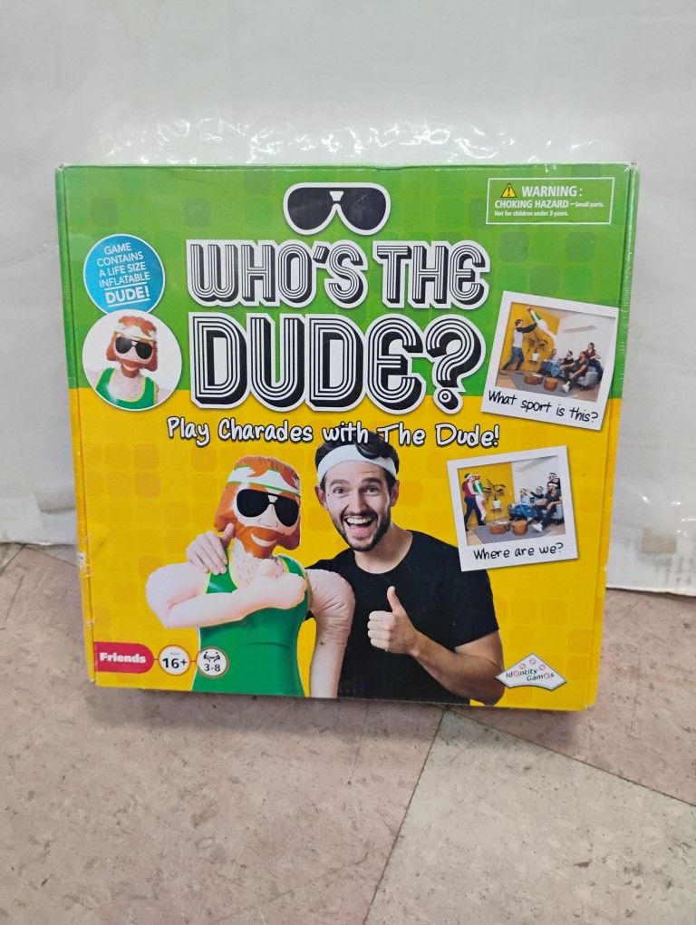Party game "Who's The Dude?" by Identity Games.