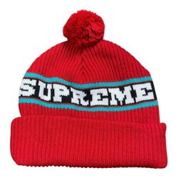 RARE Supreme New York Big Stripe Beanie Red (FW24) One Size Fits All OSFA Skater