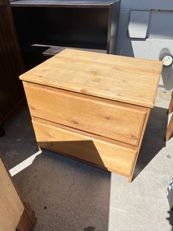 Small wood nightstand (in store)