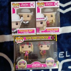 Western and Skating  Barbie And Ken Funko Lot