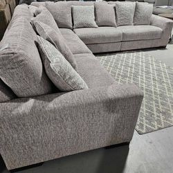 🍄 Regent Park 5 pc Sofa with Chaisee | Chair and Ottoman| Loveseat | Couch | Sofa | Sleeper| Living Room Furniture| Garden Furniture |Patio Furniture