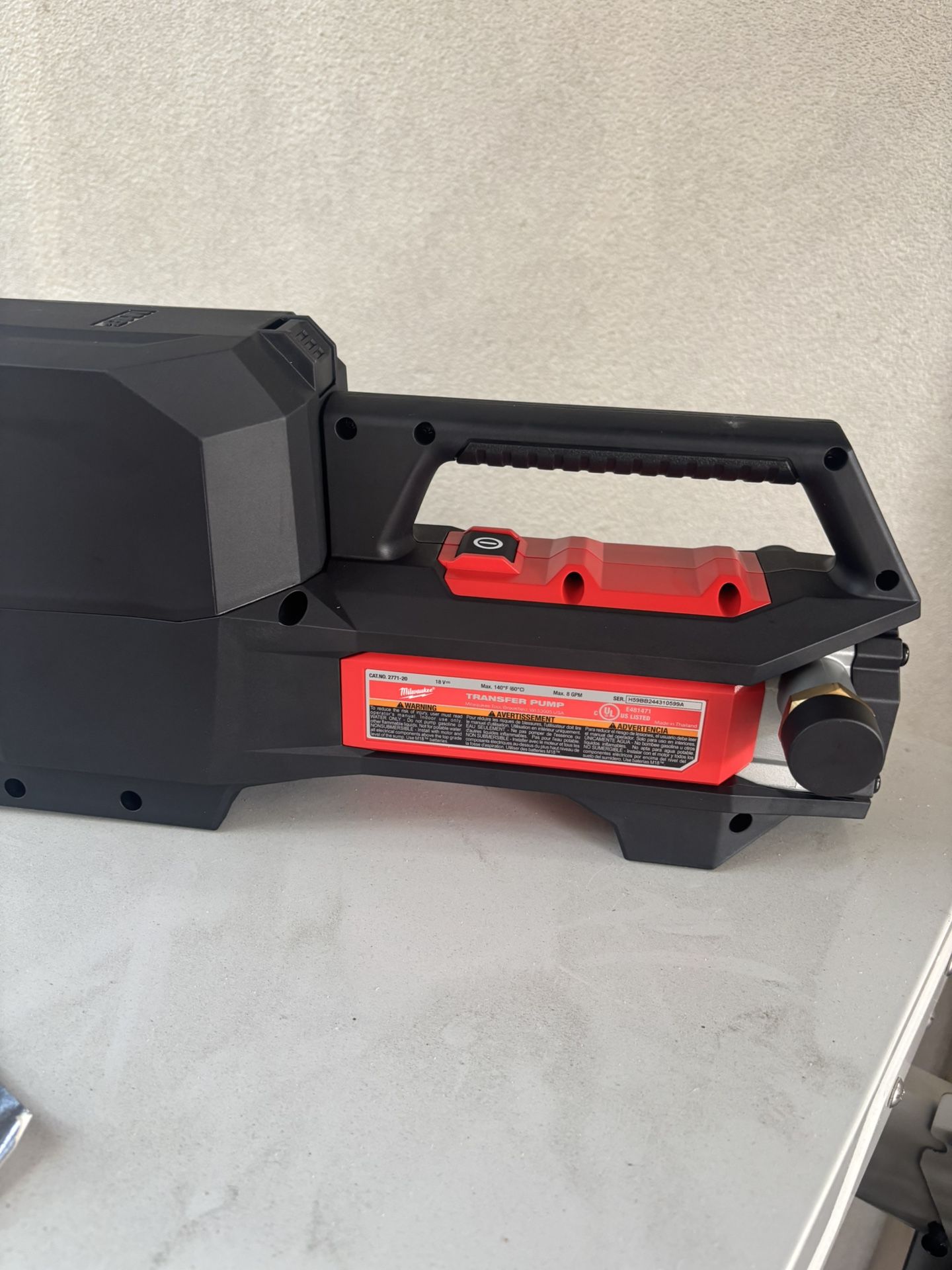 Milwaukee M18 18-Volt 1/4 HP Lithium-lon Cordless Transfer Pump (Tool Only)