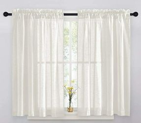 Semi sheer curtain 2 panel